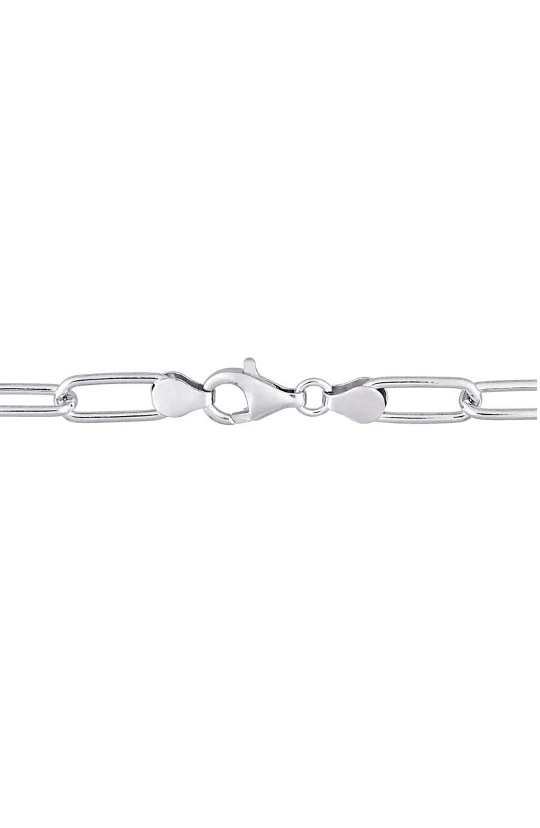 DELMAR Men's Paper Clip Chain Bracelet, Alternate, color, Silver