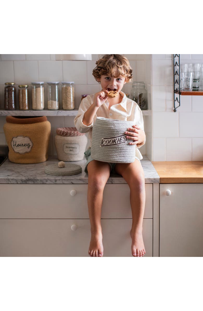 Lorena Canals Basket Cookie Jar, Alternate, color, Blue Sage