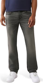 True Religion Ricky Stud T-Flap Straight Leg Jeans