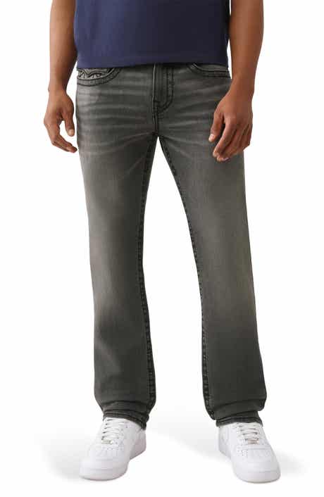 True Religion Ricky Stud T-Flap Straight Leg Jeans
