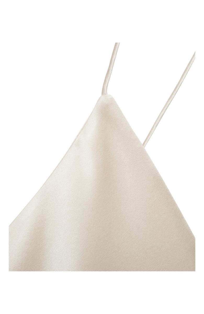 MANGO Stretch Silk Camisole, Alternate, color, Light/ Pastel Grey