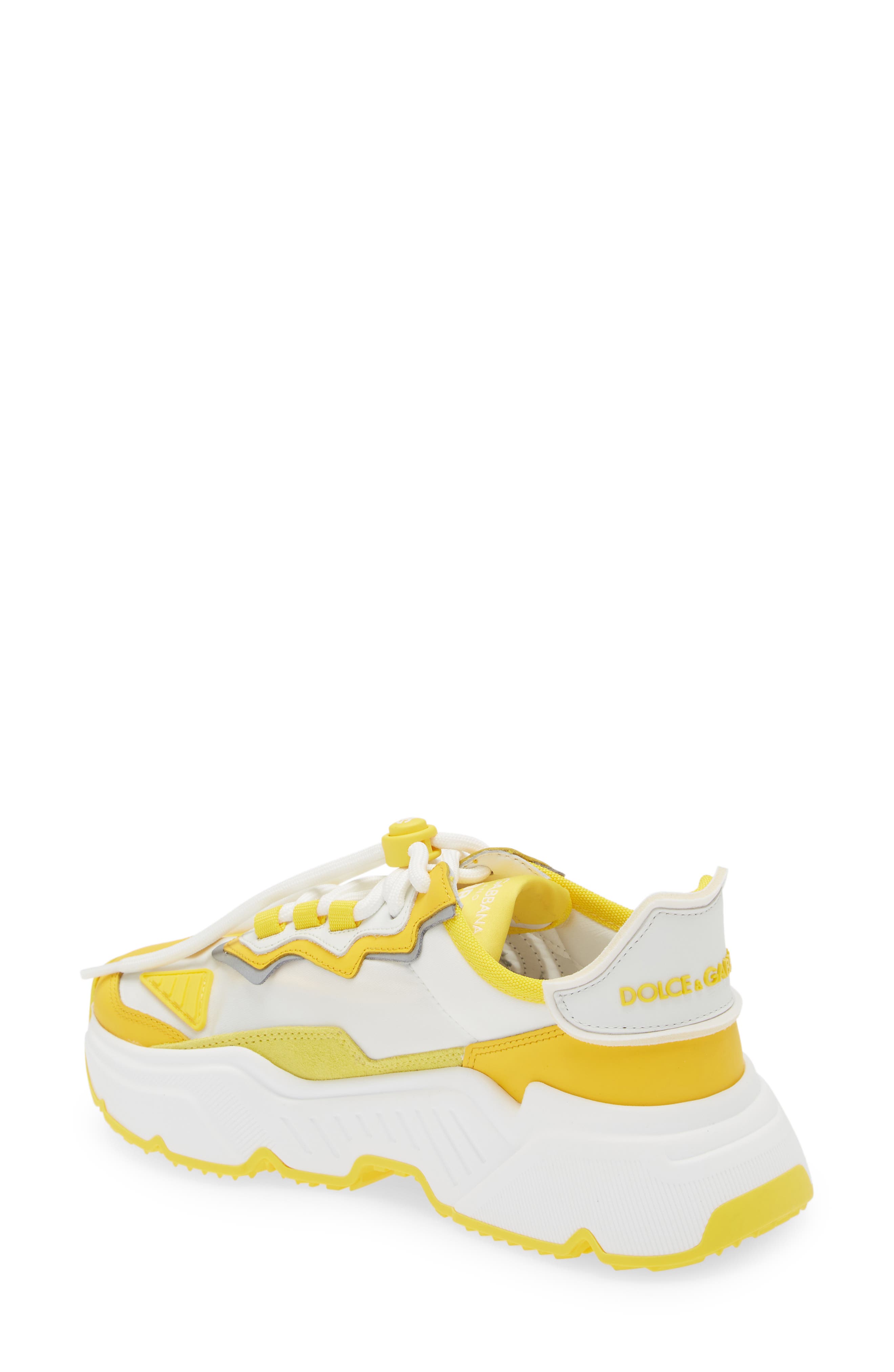 Dolce&Gabbana Daymaster Sneaker, Alternate, color, Yellow/ White