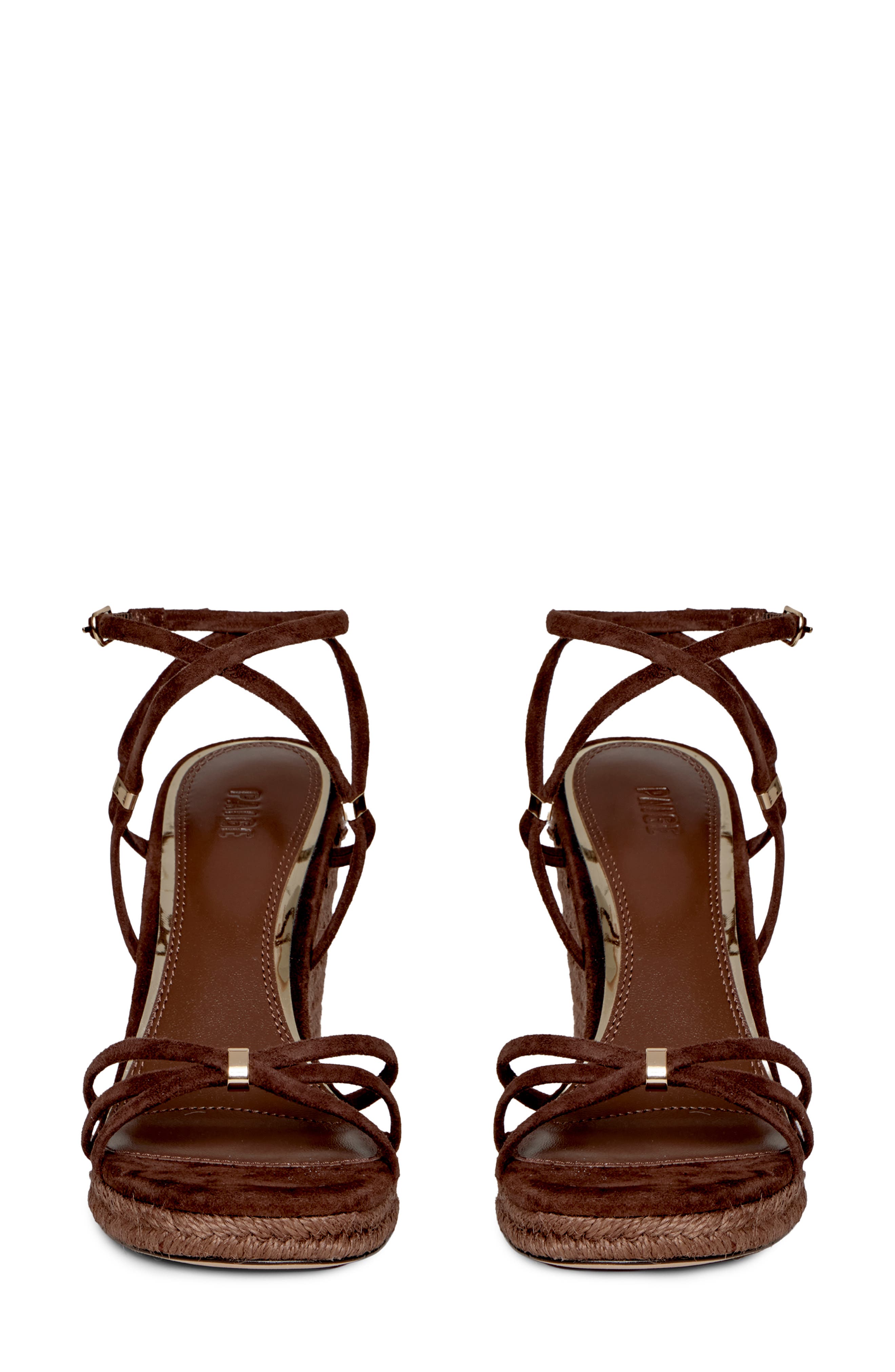 Kylen Ankle Strap Wedge Sandal, Alternate, color, MAHOGANY