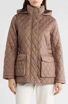 Tommy Hilfiger Hooded Diamond Quilted Jacket
