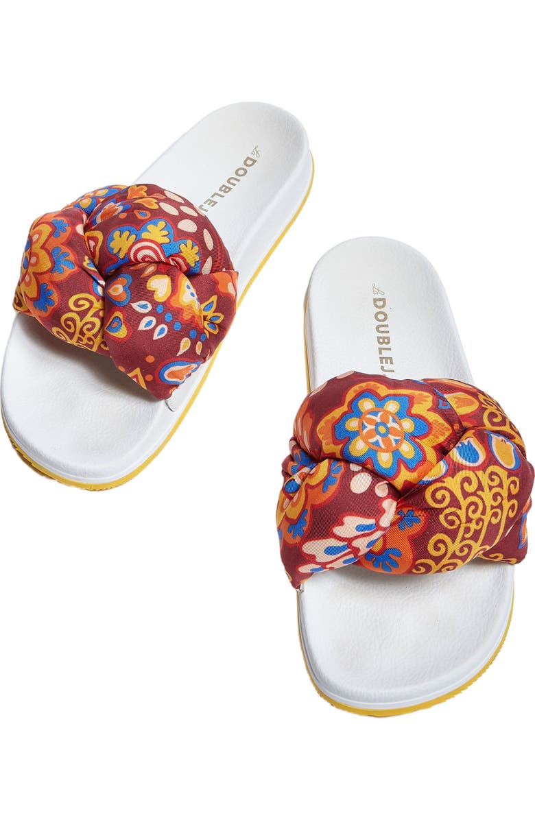 La DoubleJ Treccia Slides Taranta Bordeaux, Alternate, color,