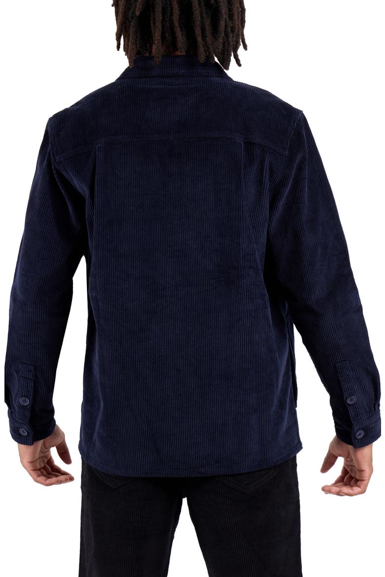 Cotton Corduroy Shirt Jacket, Alternate, color, NAVY