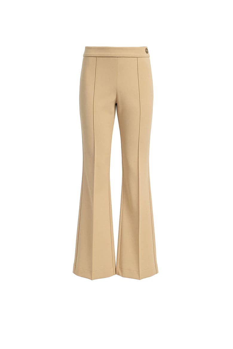 Lola Cropped kick flare pant, Main, color, Ivory