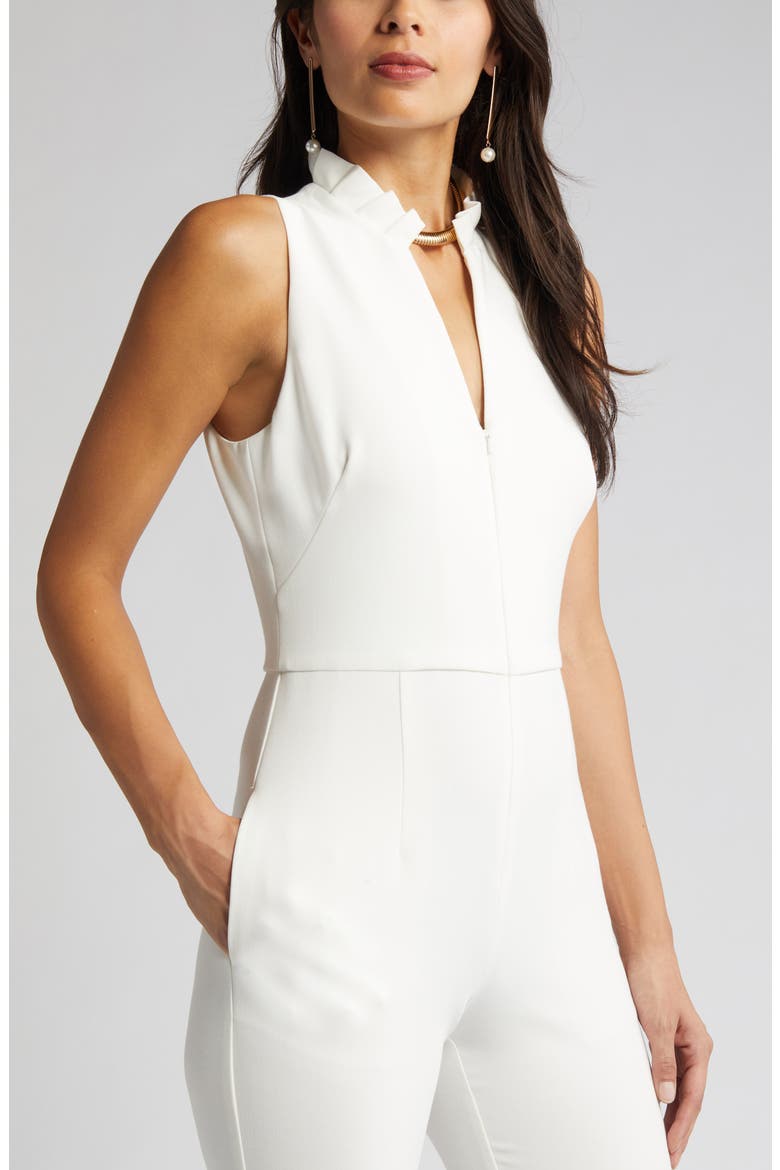 Antoinette Sleeveless Jumpsuit, Alternate, color, PORCELAIN