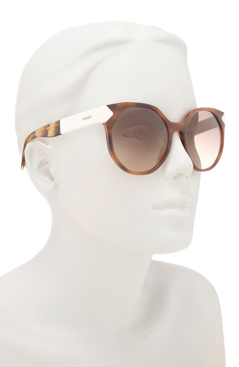 Prada 55mm Round Sunglasses, Alternate, color,