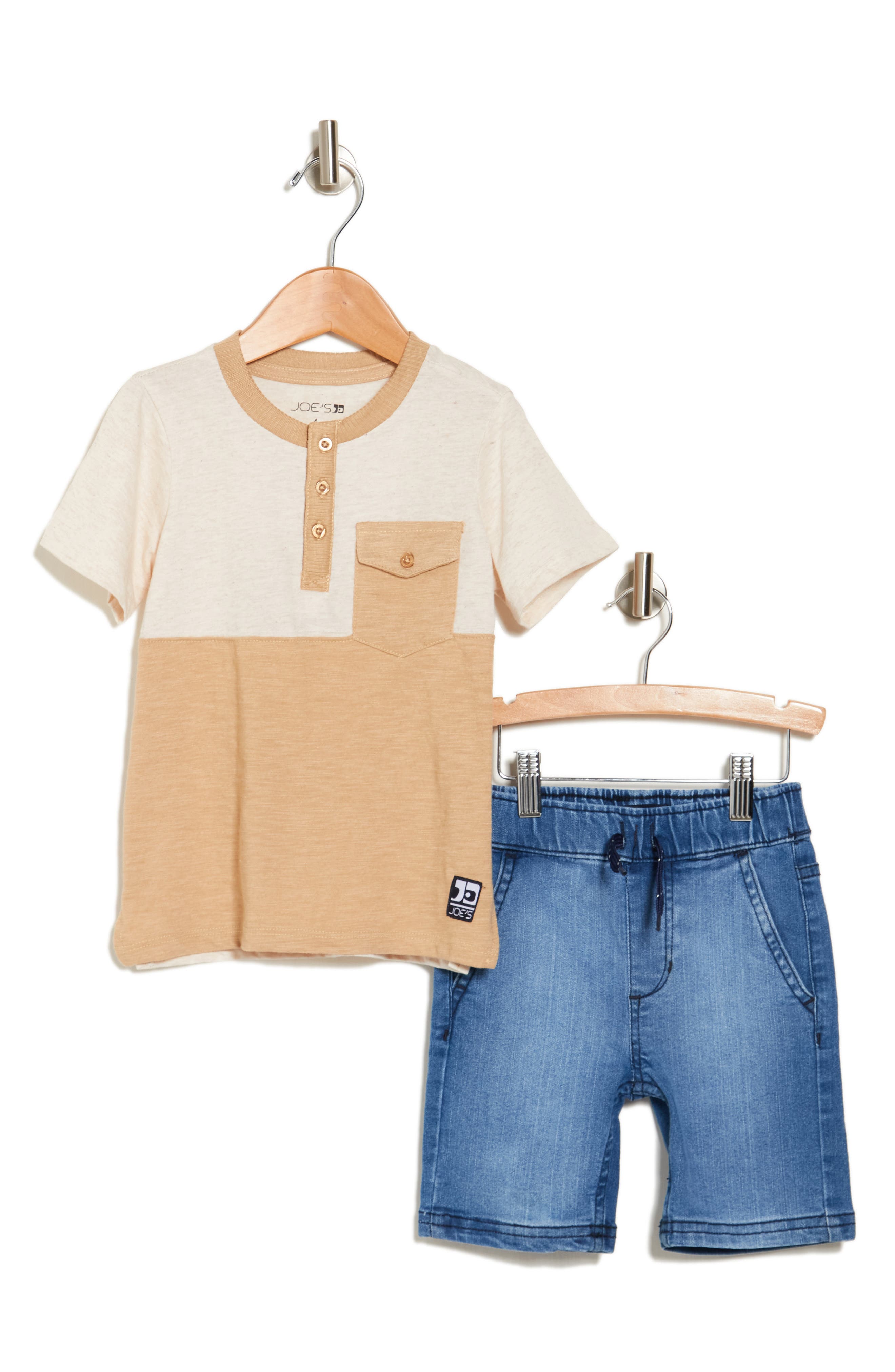Joe's Kids' Henley & Pull-On Shorts Set (Men) | Nordstromrack