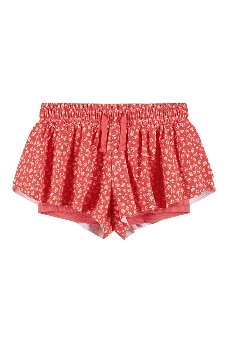 Kids' Print Shorts, Main, color, ORANGE FLORAL