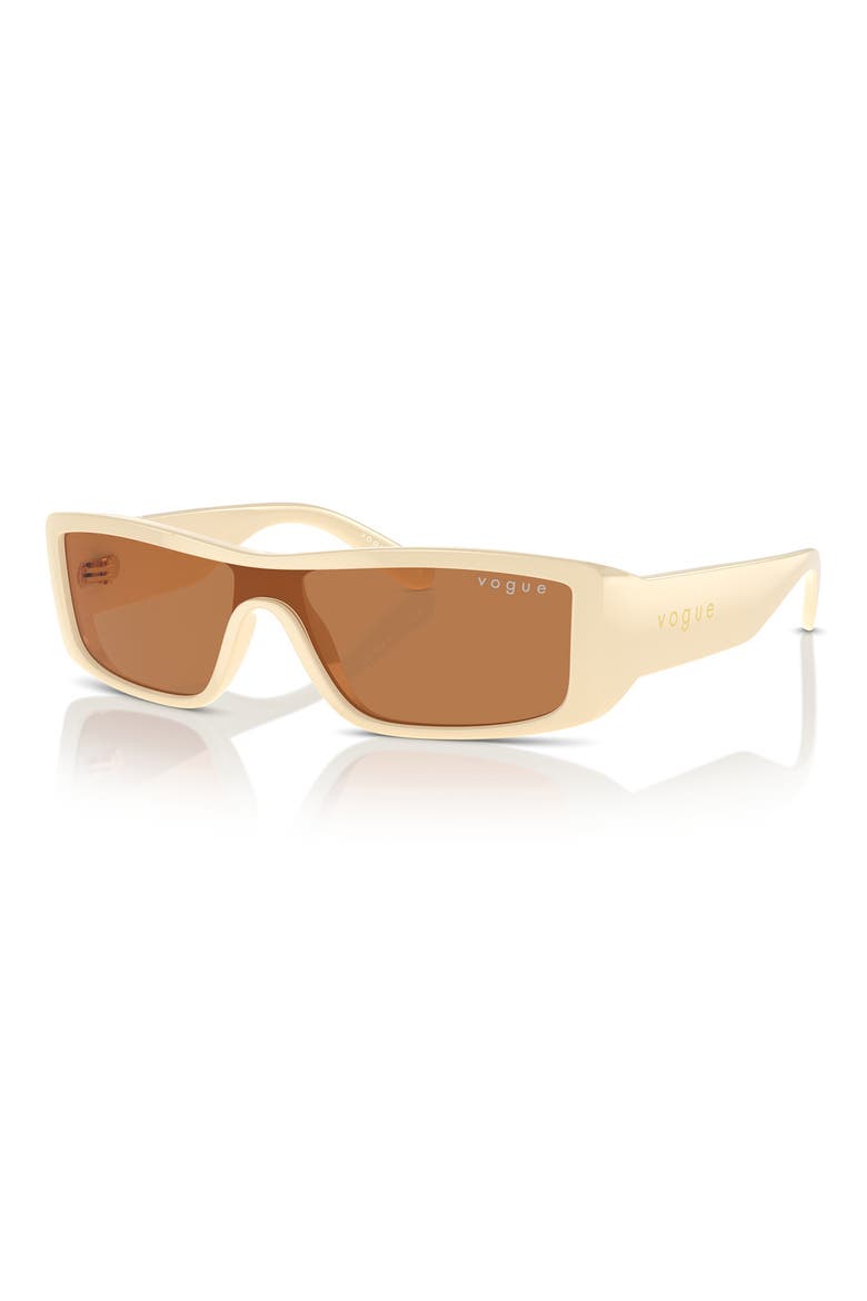 22mm Rectangular Sunglasses, Alternate, color, MILK