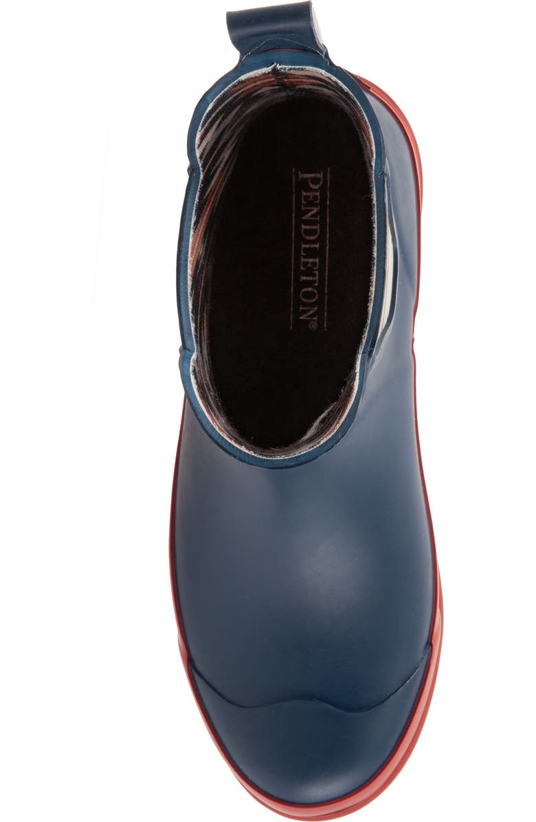 Pendleton Bridger Stripe Waterproof Chelsea Rain Boot, Alternate, color,