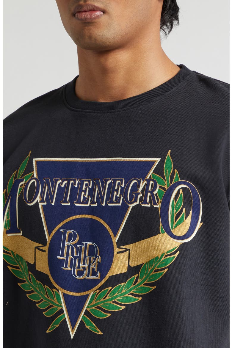 Montenegro Regatta T-Shirt, Alternate, color, VINTAGE BLACK/ NAVY/ GREEN