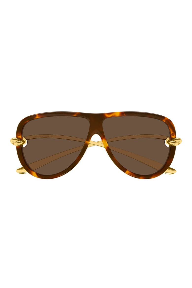 BV1513S 61mm Polarized Gradient Pilot Sunglasses, Main, color, HAVANA
