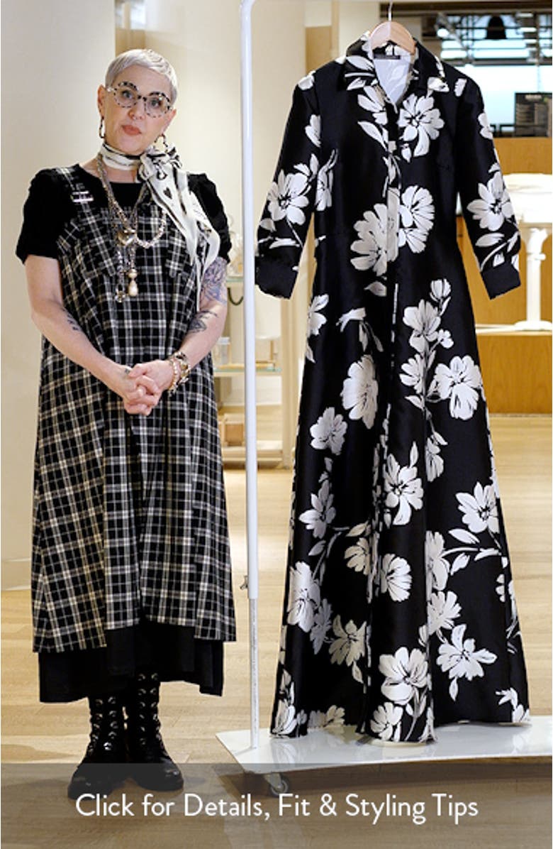Floral Shirtdress Gown, sales video thumbnail
