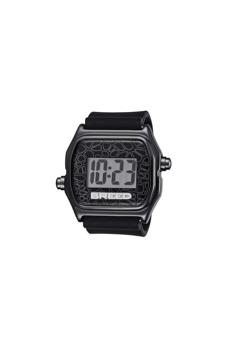 Austin LCD Silicone Ring Watch, Alternate, color, Black