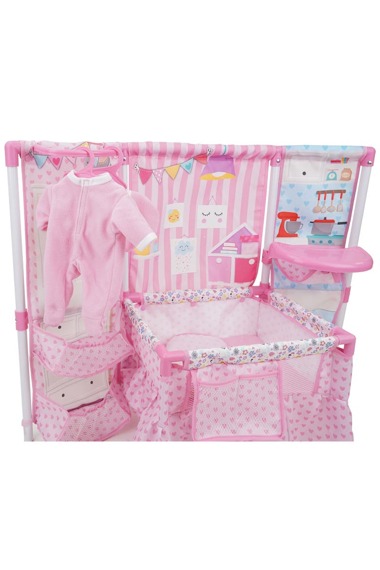 Doll Furniture Set W/ 14" Baby Doll, Alternate, color, Multicolored