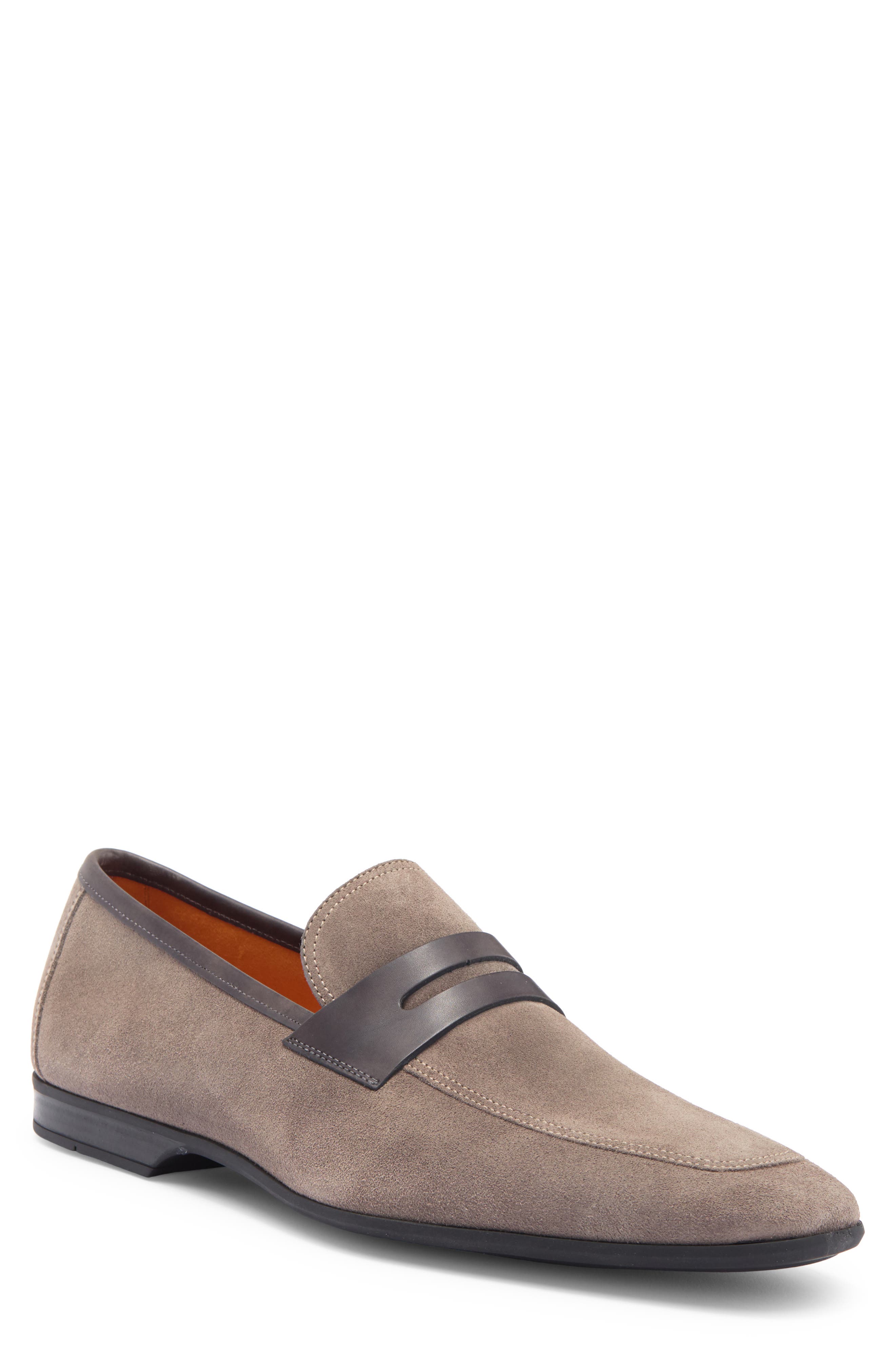Vince Leather Penny Loafer, Main, color, TIERRA SUEDE