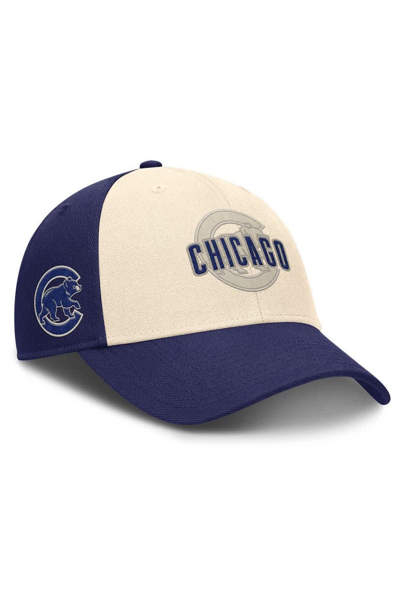 Nike Men's Nike Royal/Natural Chicago Cubs Statement Club Performance Adjustable Hat, Alternate, color, Royal