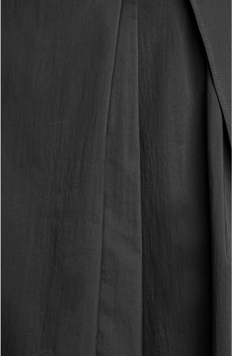 Santorelli MADDY Sleeveless Multi-Panel Asymmetric Dress in Stretch Cotton, Alternate, color, Black