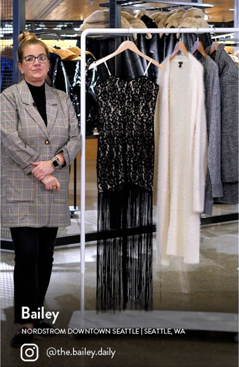 Ain't Misbehavin' Sweetheart Neck Fringe Lace Maxi Dress, sales video thumbnail