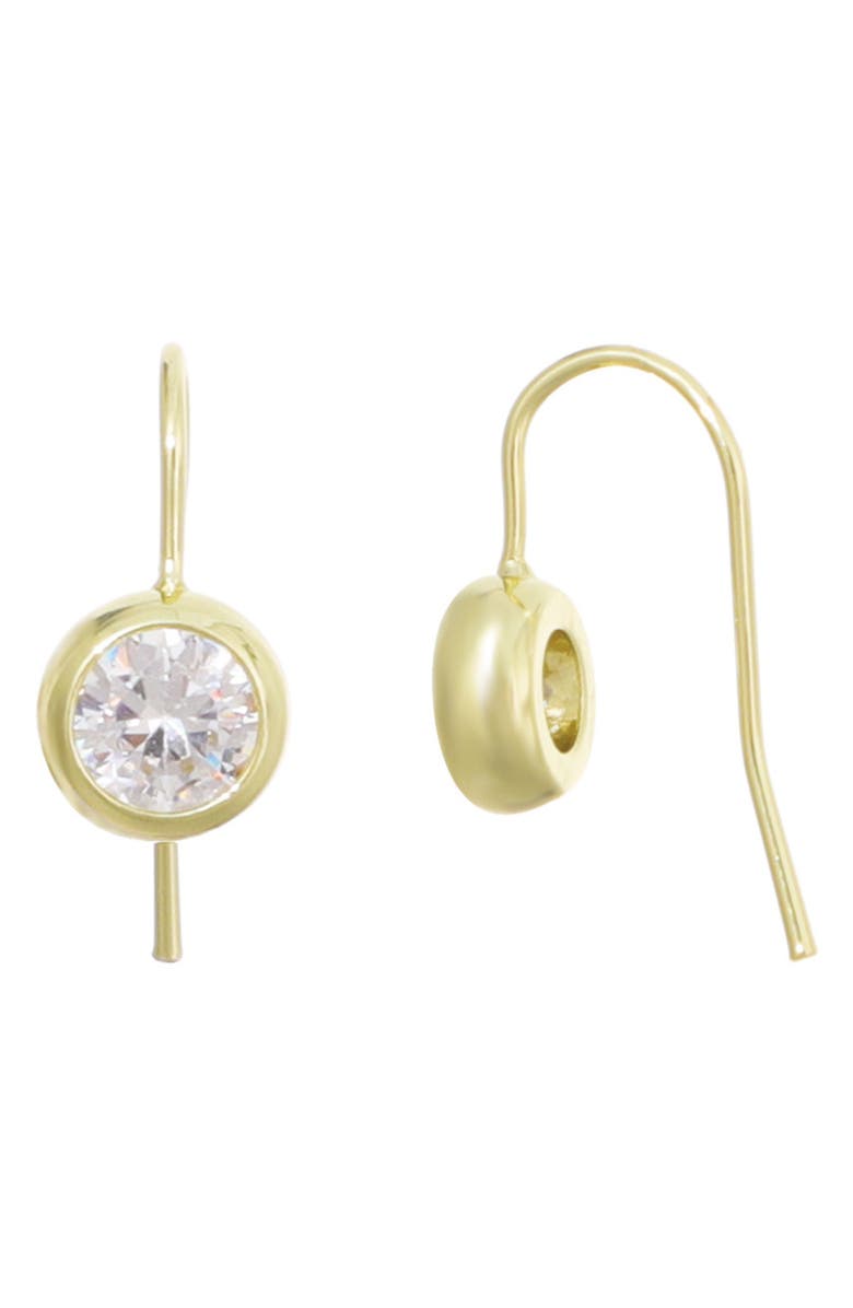 Adornia 14K Gold Plate Crystal Earrings, Main, color, Gold