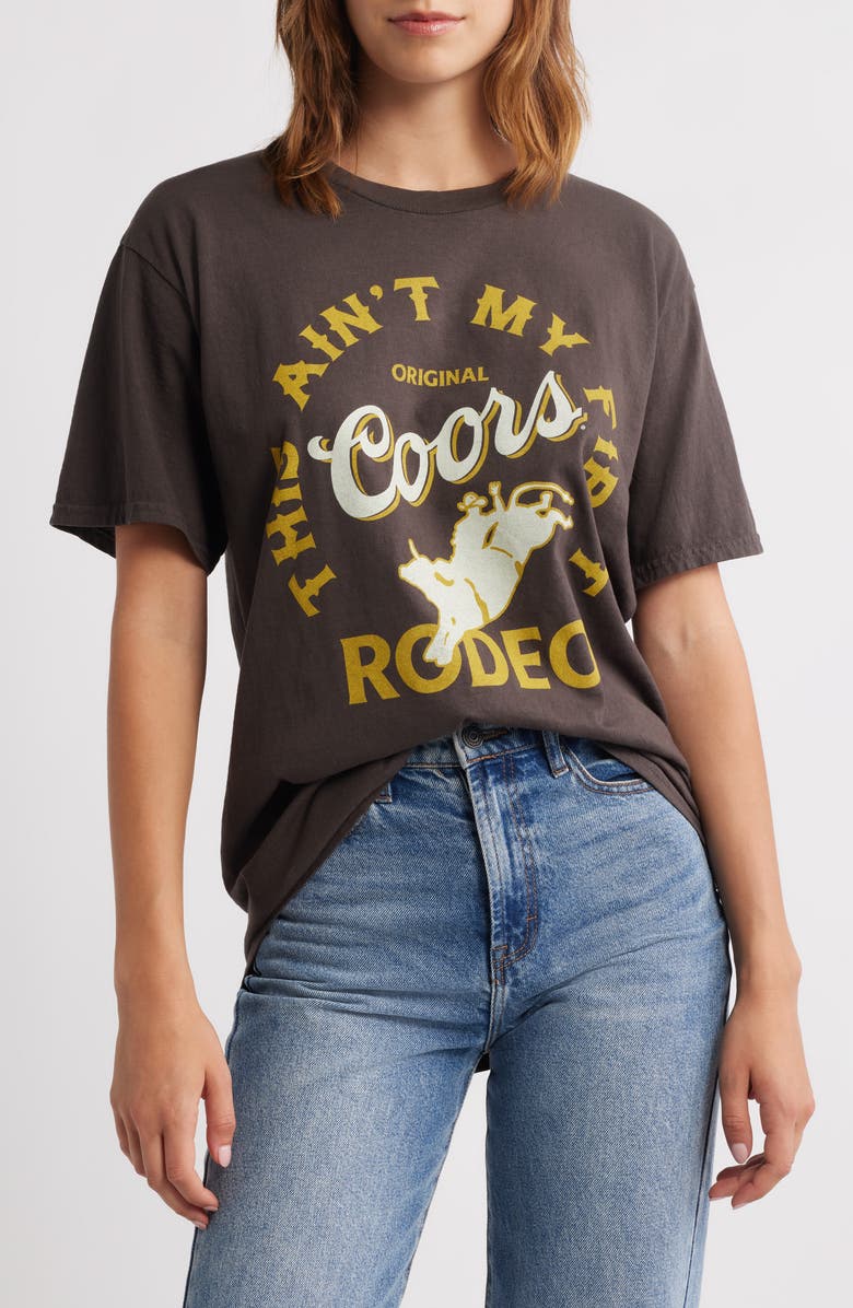 Junk Food Coors Rodeo Graphic T-Shirt, Main, color, Coffee
