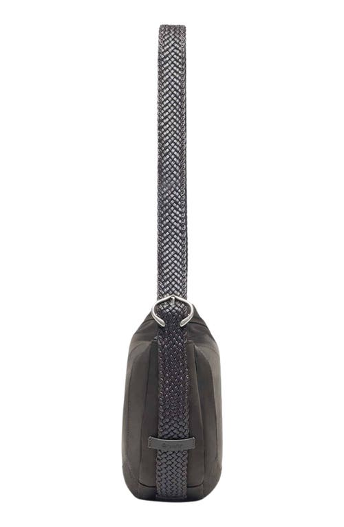 Oryany Braid Faux Leather Crossbody Bag In Gray