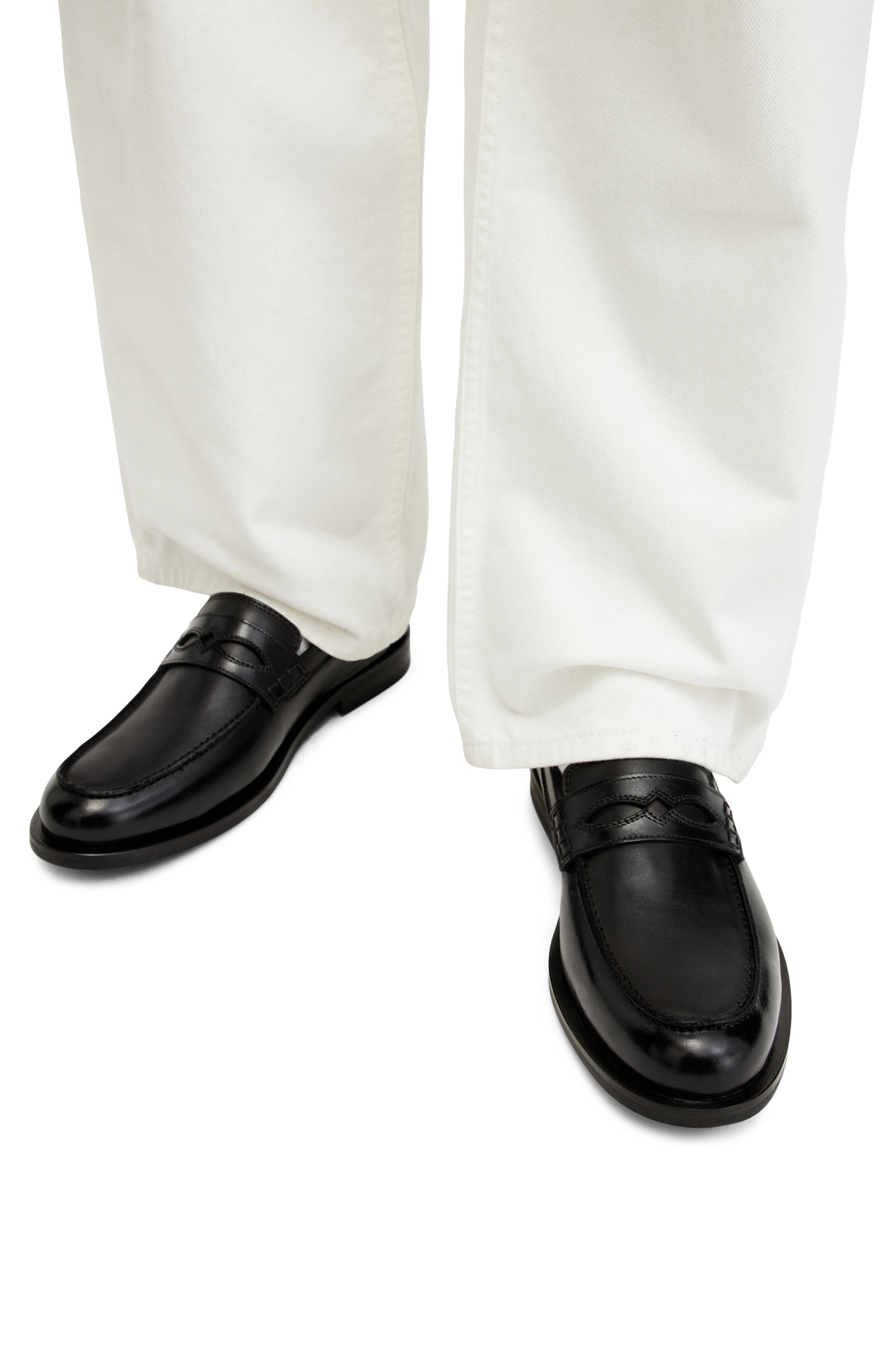 AllSaints Harmon Penny Loafer, Alternate, color, 