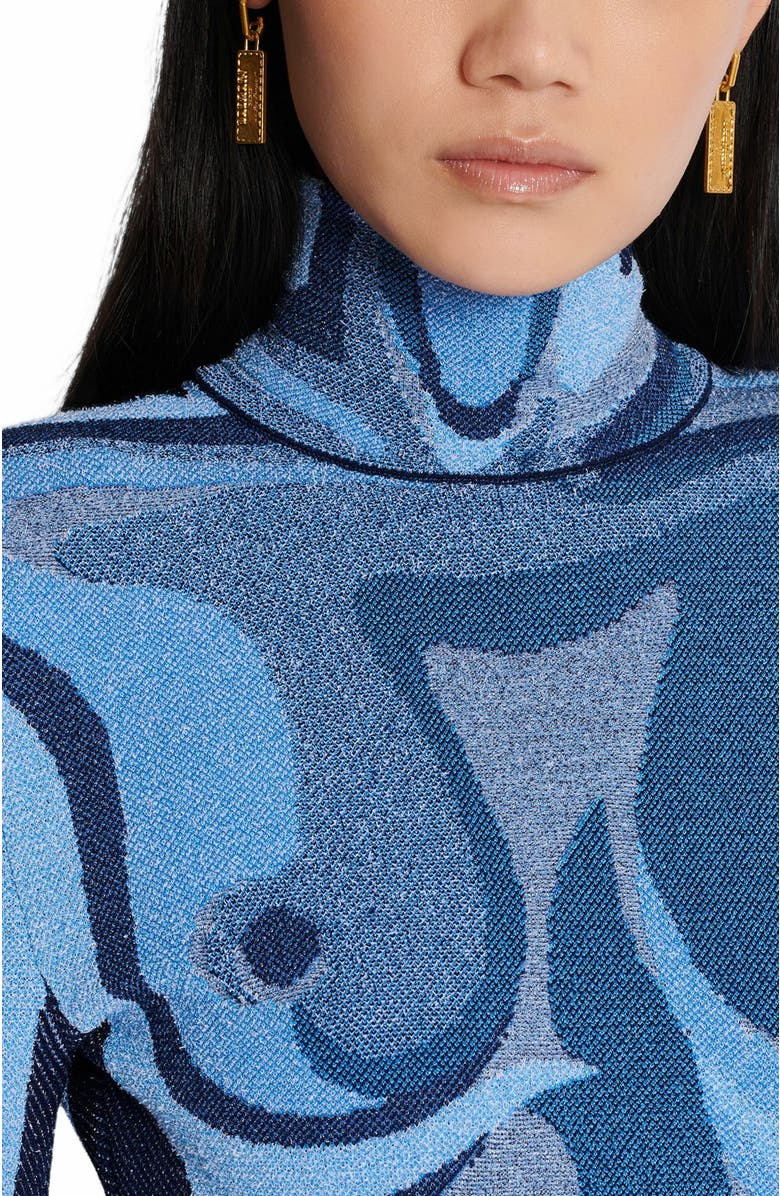 Balmain Signature Tubular Earrings, Alternate, color,