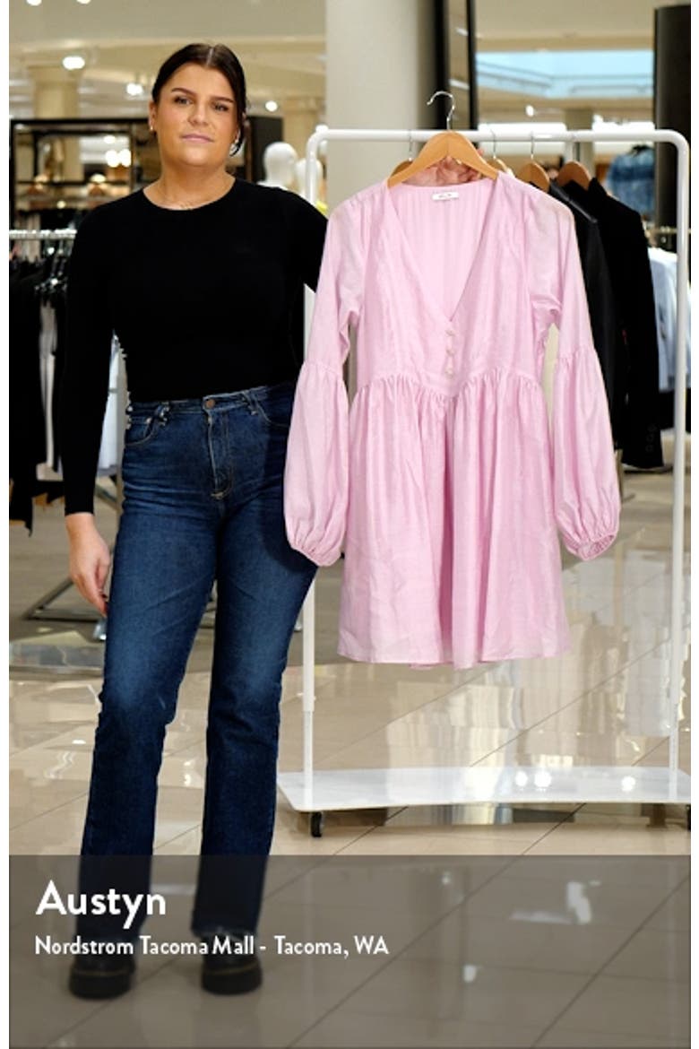 Zosia Long Sleeve Babydoll Dress video