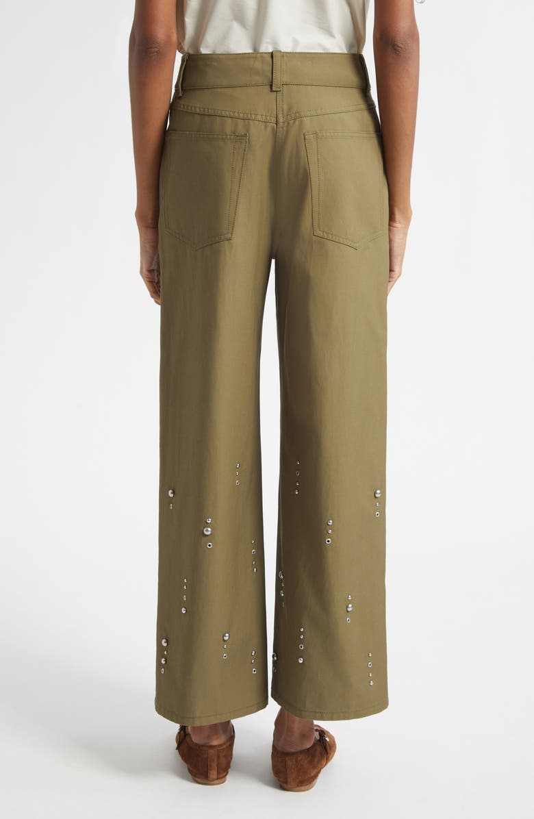 3.1 Phillip Lim Flat Front Wide Leg Ankle Pants, Alternate, color, Caper