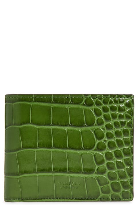 Embossed Leather Bifold Wallet