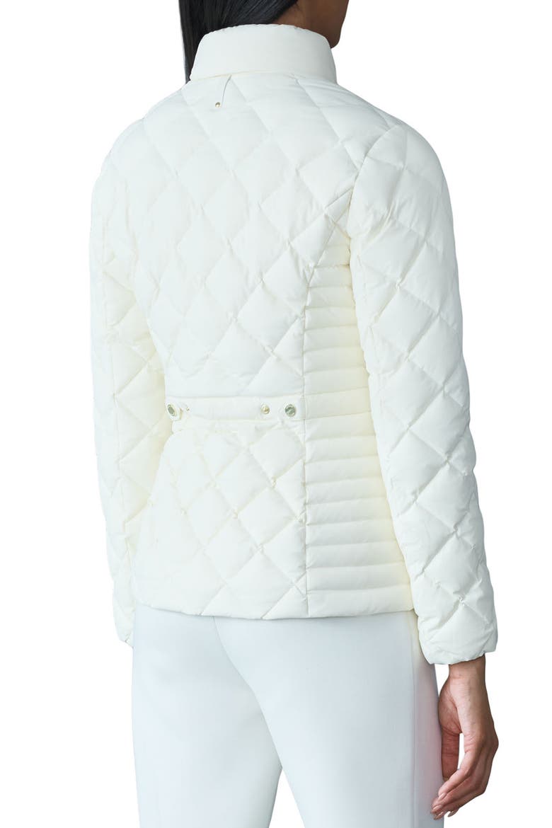 VIK Diamond Quilted Recycled Down Jacket, Alternate, color, CREAM