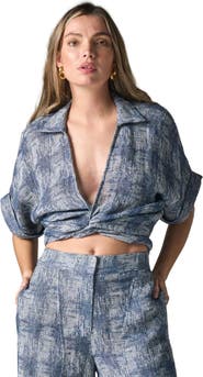 JBQ Chiara Top in Seaside Gauze