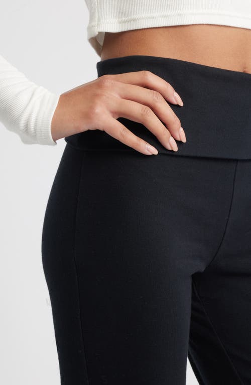 Bp. Foldover Flare Leggings In Black