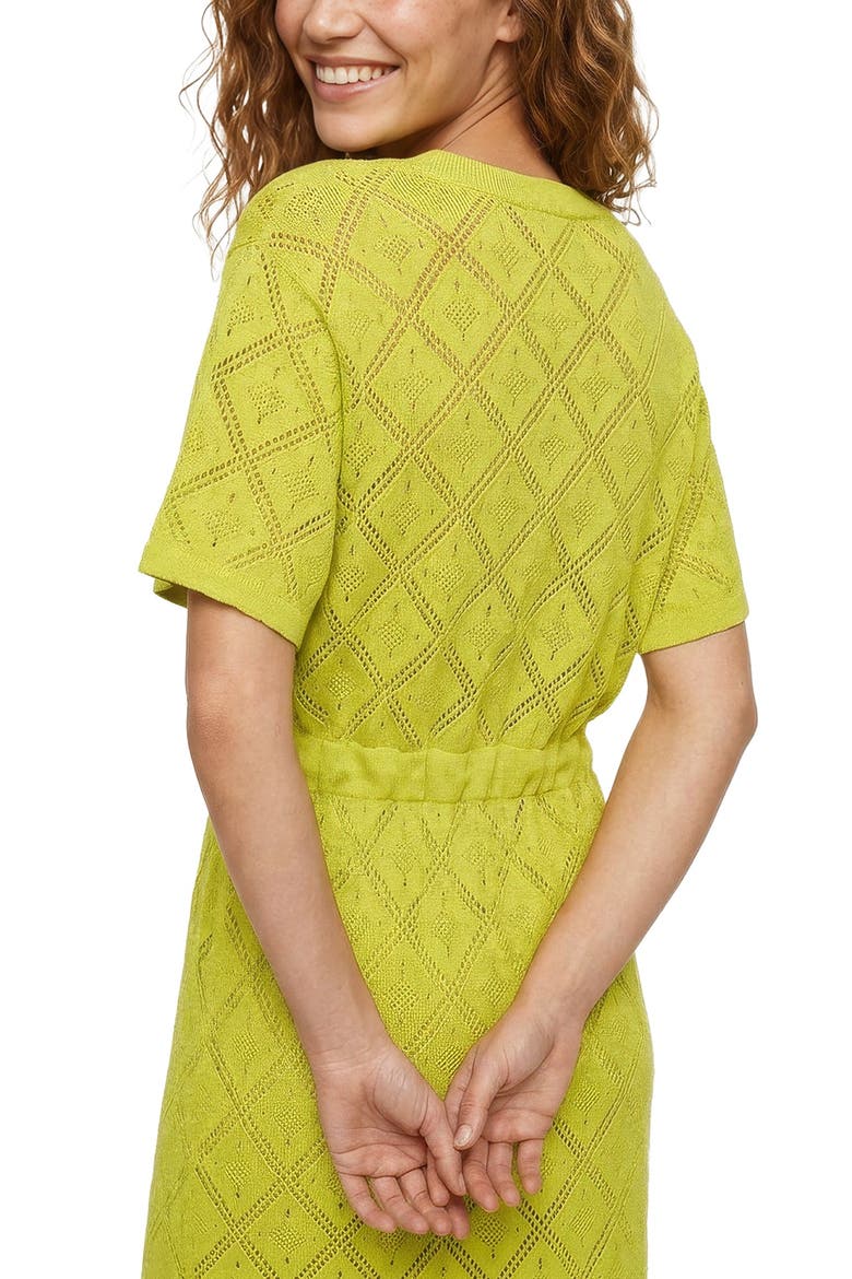 Santorina Knitted Midi Dress, Alternate, color, Green