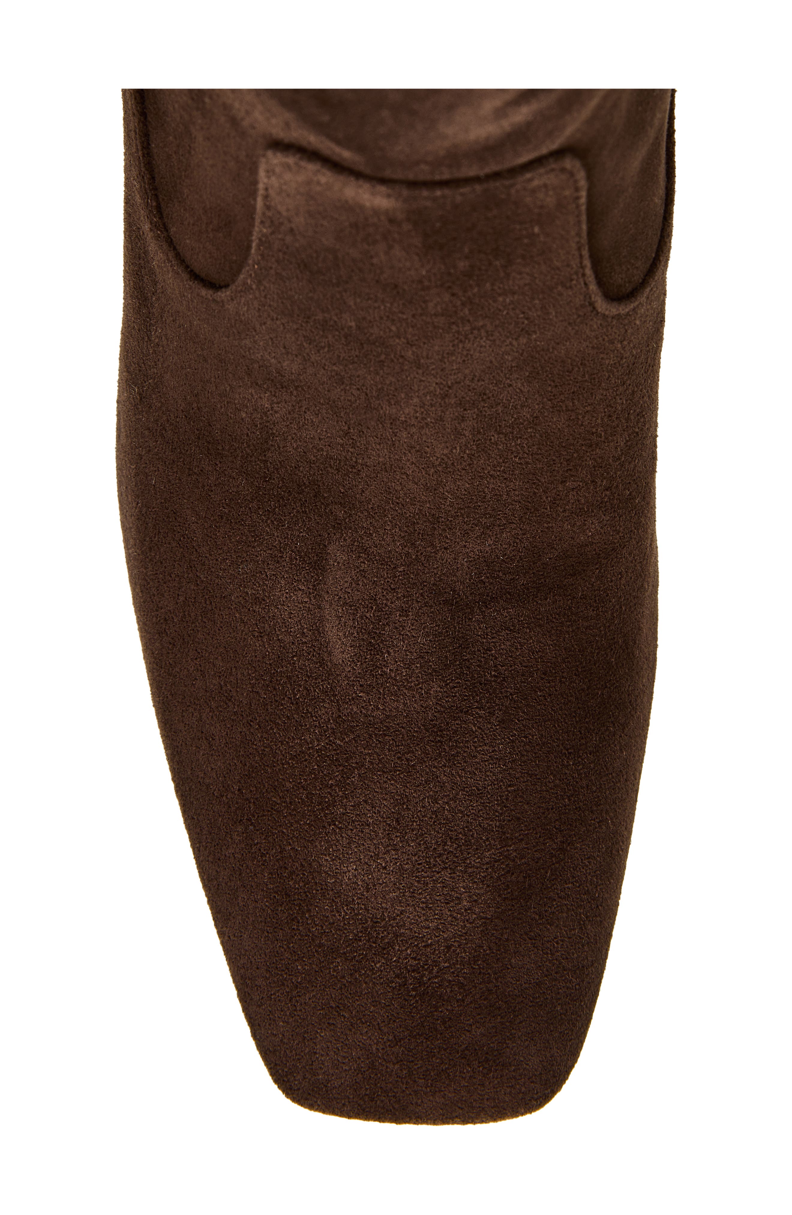 Simona Knee High Leather Boot, Alternate, color, WALNUT SUEDE