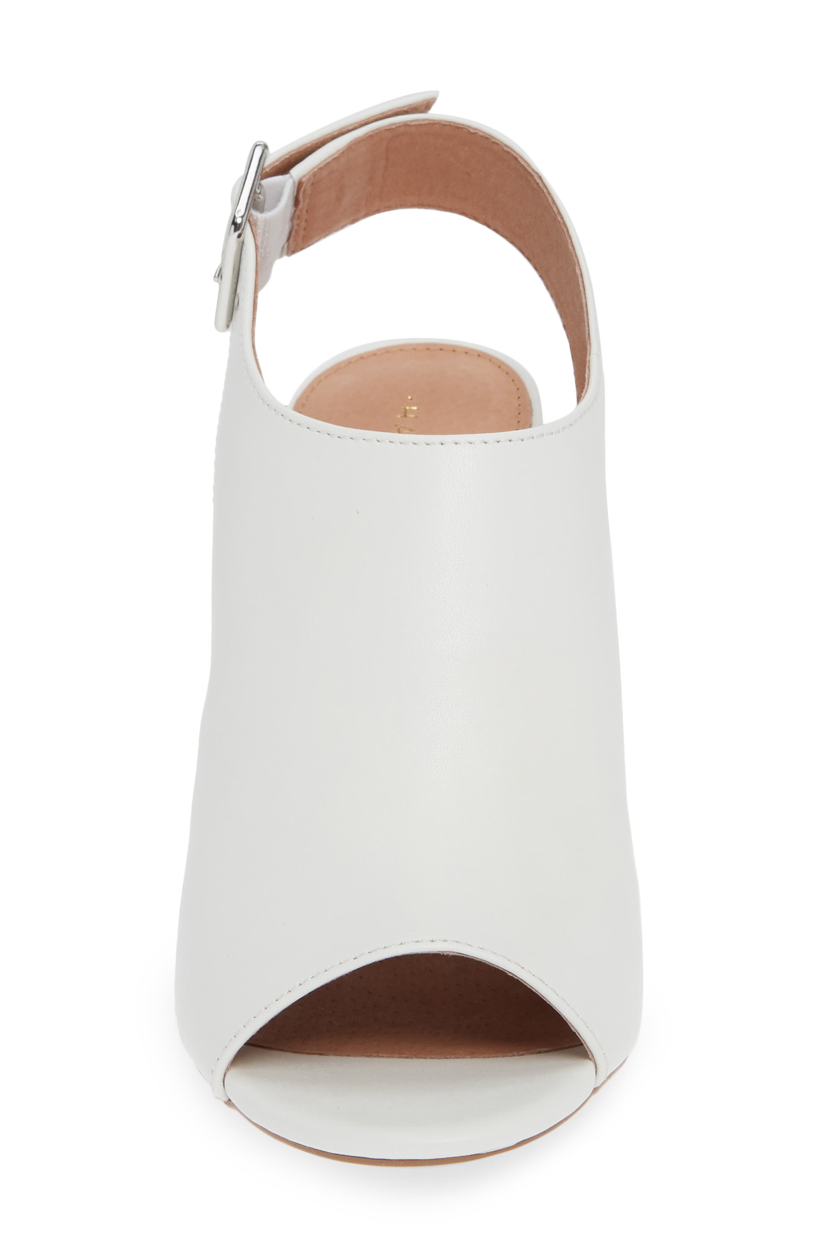 Dina Slide Sandal, Alternate, color, WHITE LEATHER