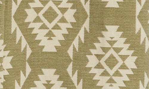 Pendleton Gateway Geo Print Short Sleeve Cotton Button-up Shirt In Cascadia Green