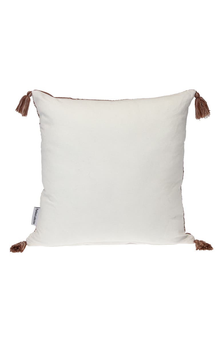 PARKLAND COLLECTION Tassel Trim Square Accent Pillow, Alternate, color, 