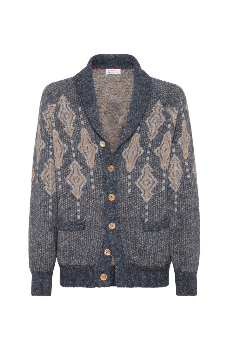 Brunello Cucinelli Jacquard cardigan, Main, color, 