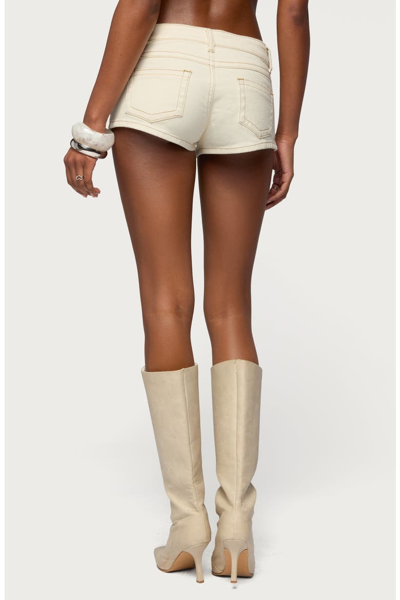 Jagger Low Rise Denim Short, Alternate, color, CREAM