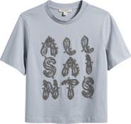 AllSaints Ella Lisa Beaded Cotton T-Shirt