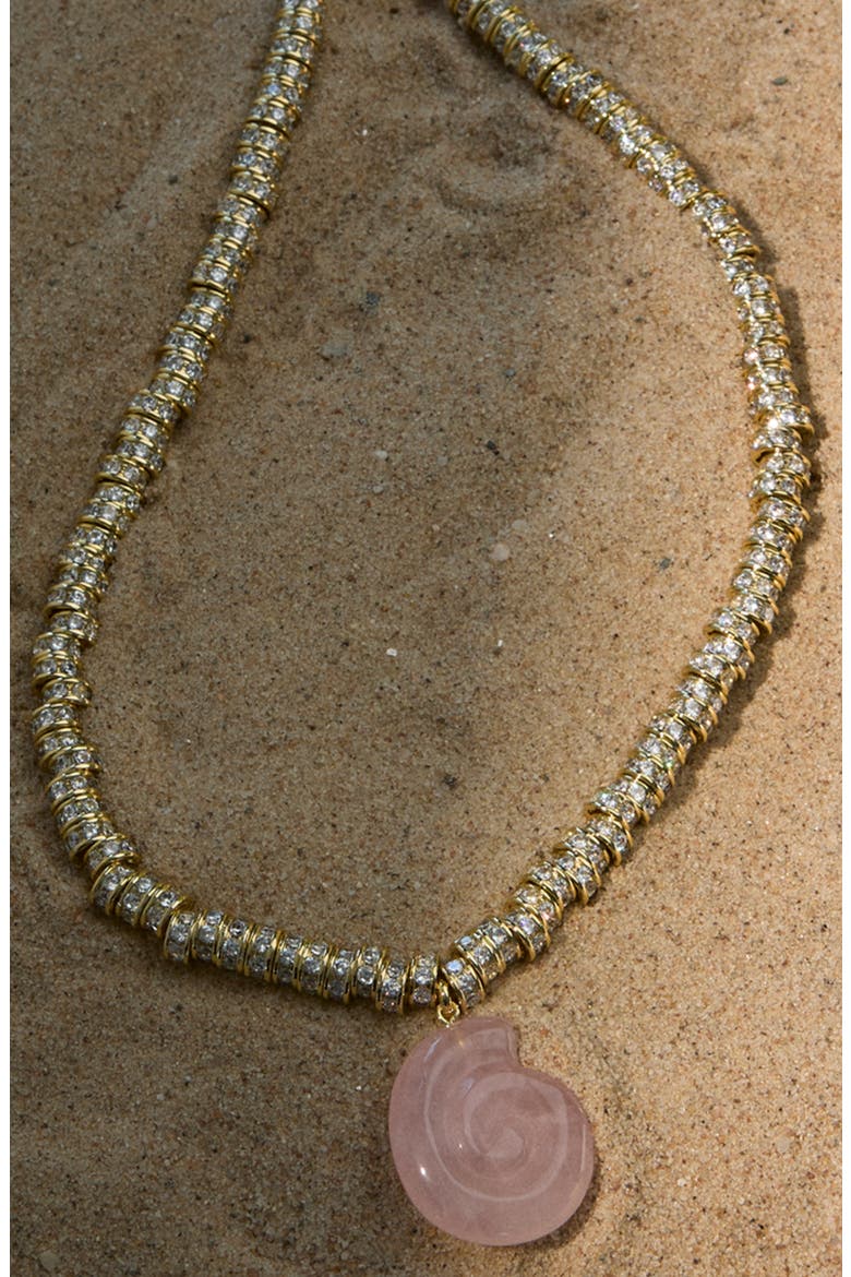 The Côte d'Azur Pendant Necklace, Alternate, color, GOLD