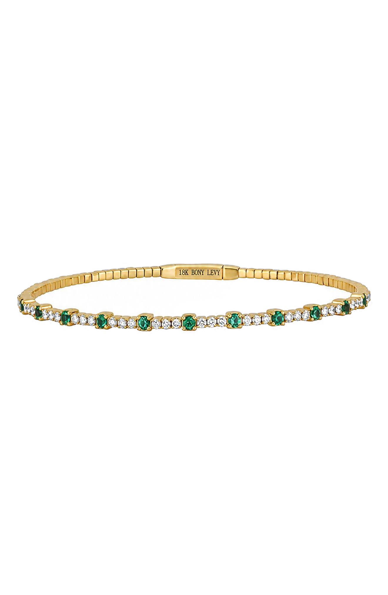 selected 18K YELLOW GOLD EMERALD