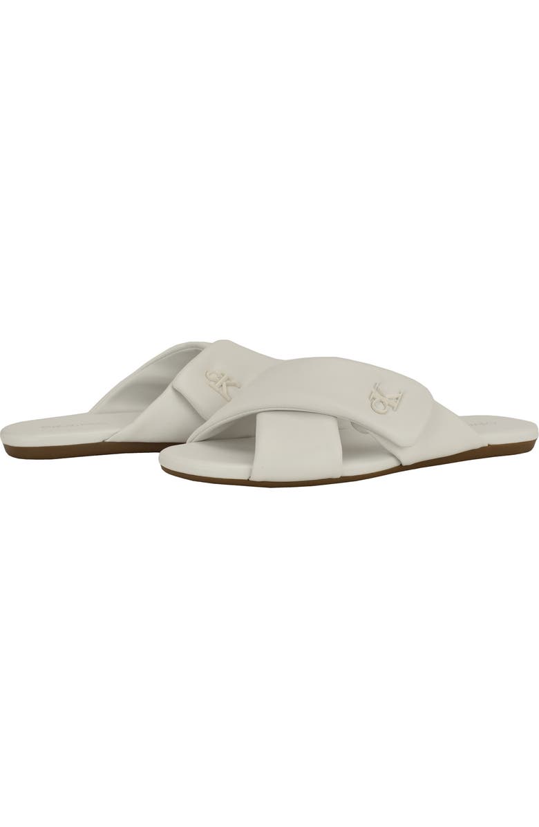 Calvin Klein Renley Slide Sandal, Alternate, color, White