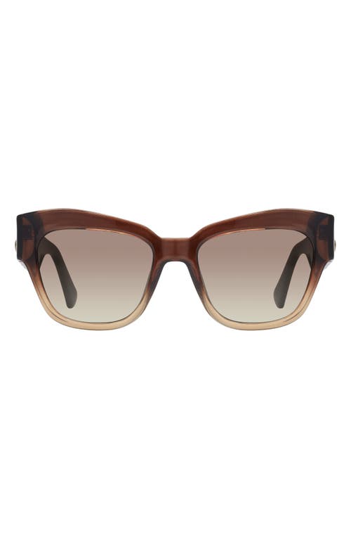 Kurt Geiger London 53mm Cat Eye Sunglasses In Brown
