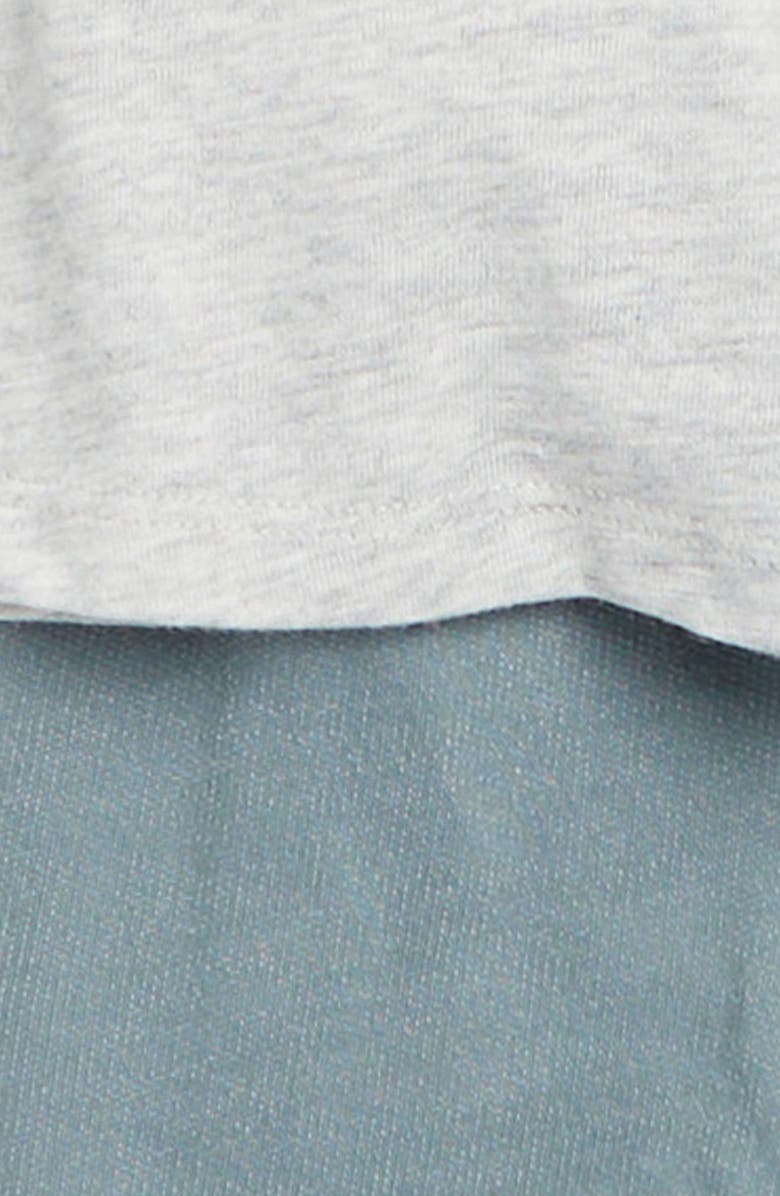 Splendid Cotton Blend Polo & Sweatpants Set, Alternate, color, Glacier